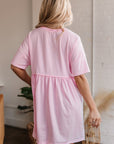 Babydoll Jurk met Zakken en Raw Edge Details - Bella Fit™