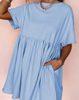 Babydoll Jurk met Zakken en Raw Edge Details - Bella Fit™