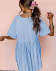 Babydoll Jurk met Zakken en Raw Edge Details - Bella Fit™