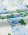 Mini - jurk met Bloemenprint, Contrasterende Randen, Laagjes en Korte Mouwen - Bella Fit™