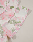 Mini - jurk met Bloemenprint, Contrasterende Randen, Laagjes en Korte Mouwen - Bella Fit™