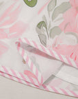Mini - jurk met Bloemenprint, Contrasterende Randen, Laagjes en Korte Mouwen - Bella Fit™