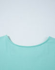 Mini - jurk met rucherand, ronde hals en losse pasvorm - Bella Fit™