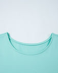 Mini - jurk met rucherand, ronde hals en losse pasvorm - Bella Fit™