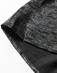 Zwarte Mini Shirtjurk met Metallic Glans, Pofmouwen en Knoopsluiting - Bella Fit™