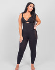 Dhalia - Knielengte Full Body Shaper Met Afneembare Schouderbandjes - Bella Fit™