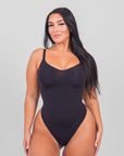 Stefanie - Naadloze Bodysuit String Met Spaghetti Schouderbandjes - Bella Fit™