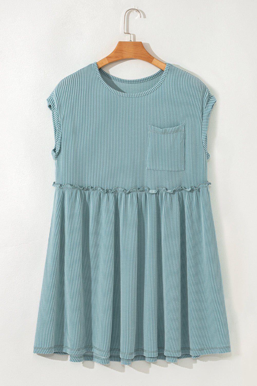 Canton Corduroy Mini - jurk met Textuur en Speels Swingmodel - Bella Fit™