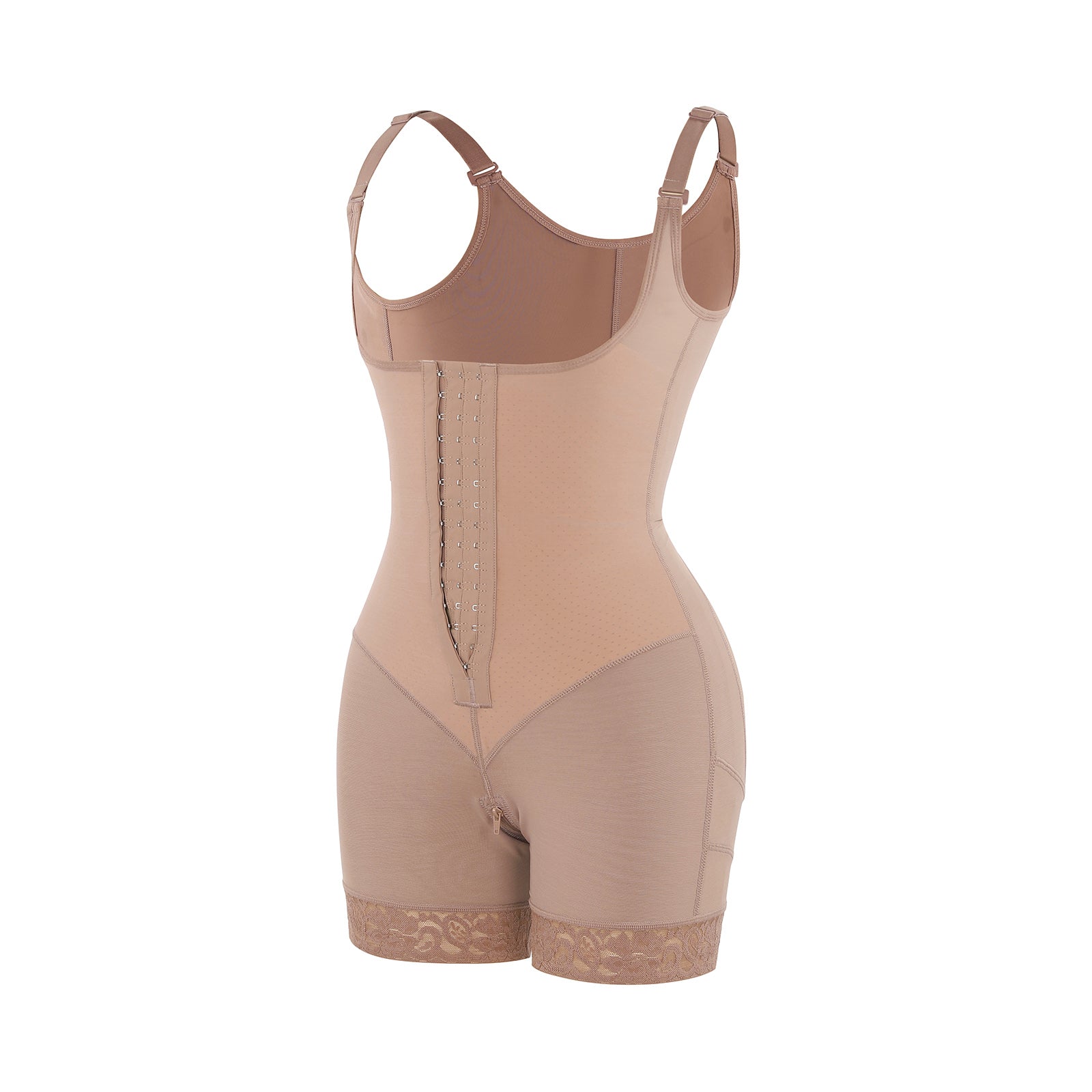 Felicia - Ademende Latex Body met Open Borst, Buikcontrole en Stevige Compressie Shapewear. - Bella Fit™