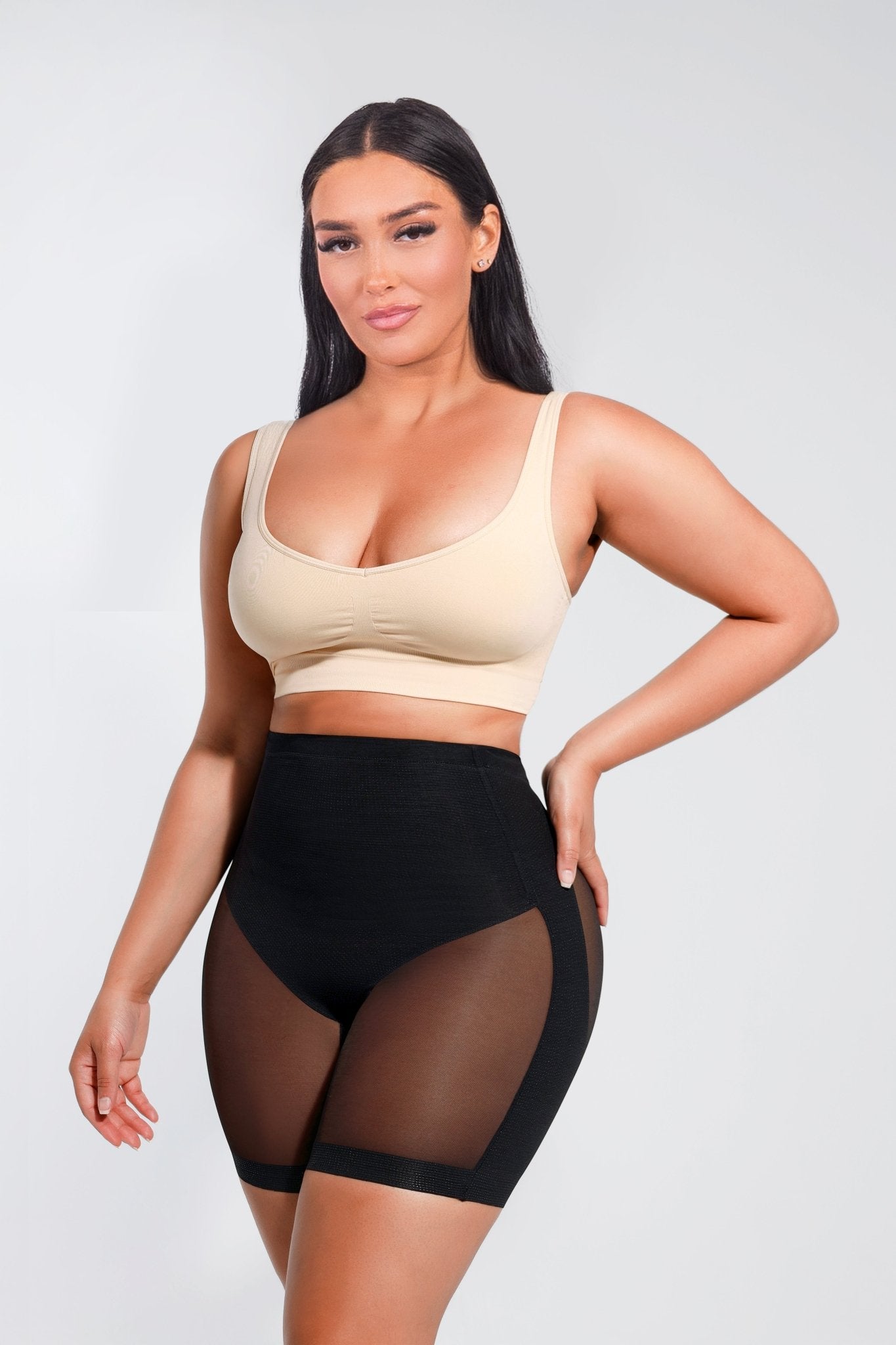 Madison - Buikcorrigerende Shapewear Lage Rug Mesh Bil Lifting Effect - Bella Fit™