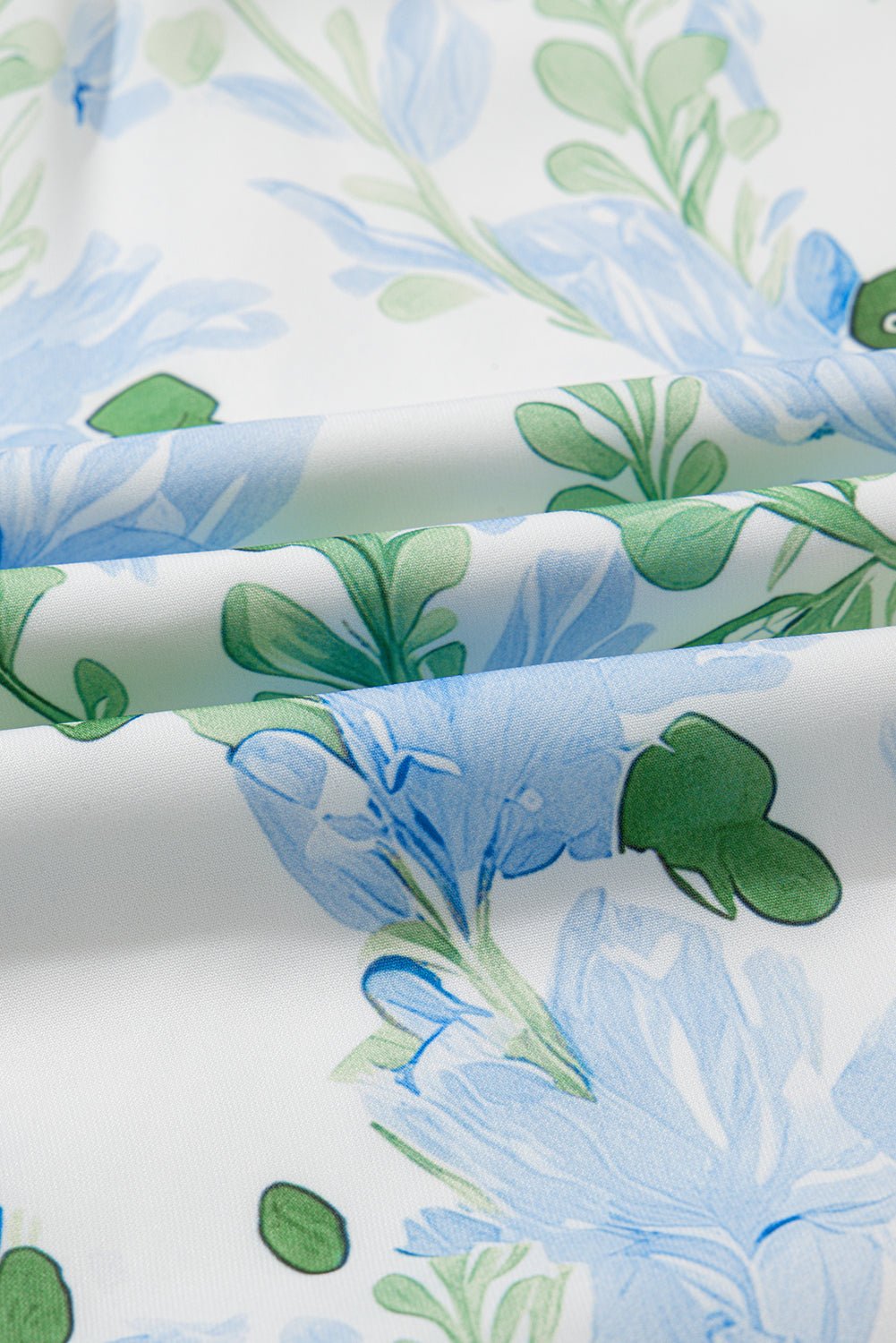 Mini - jurk met Bloemenprint, Contrasterende Randen, Laagjes en Korte Mouwen - Bella Fit™