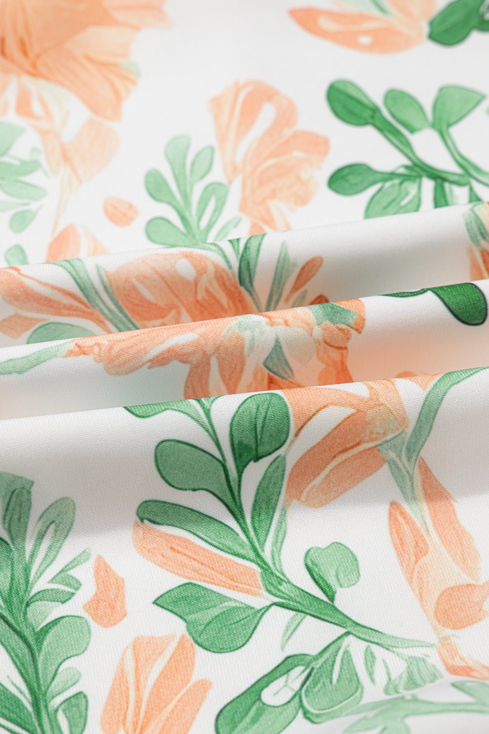 Mini - jurk met Bloemenprint, Contrasterende Randen, Laagjes en Korte Mouwen - Bella Fit™