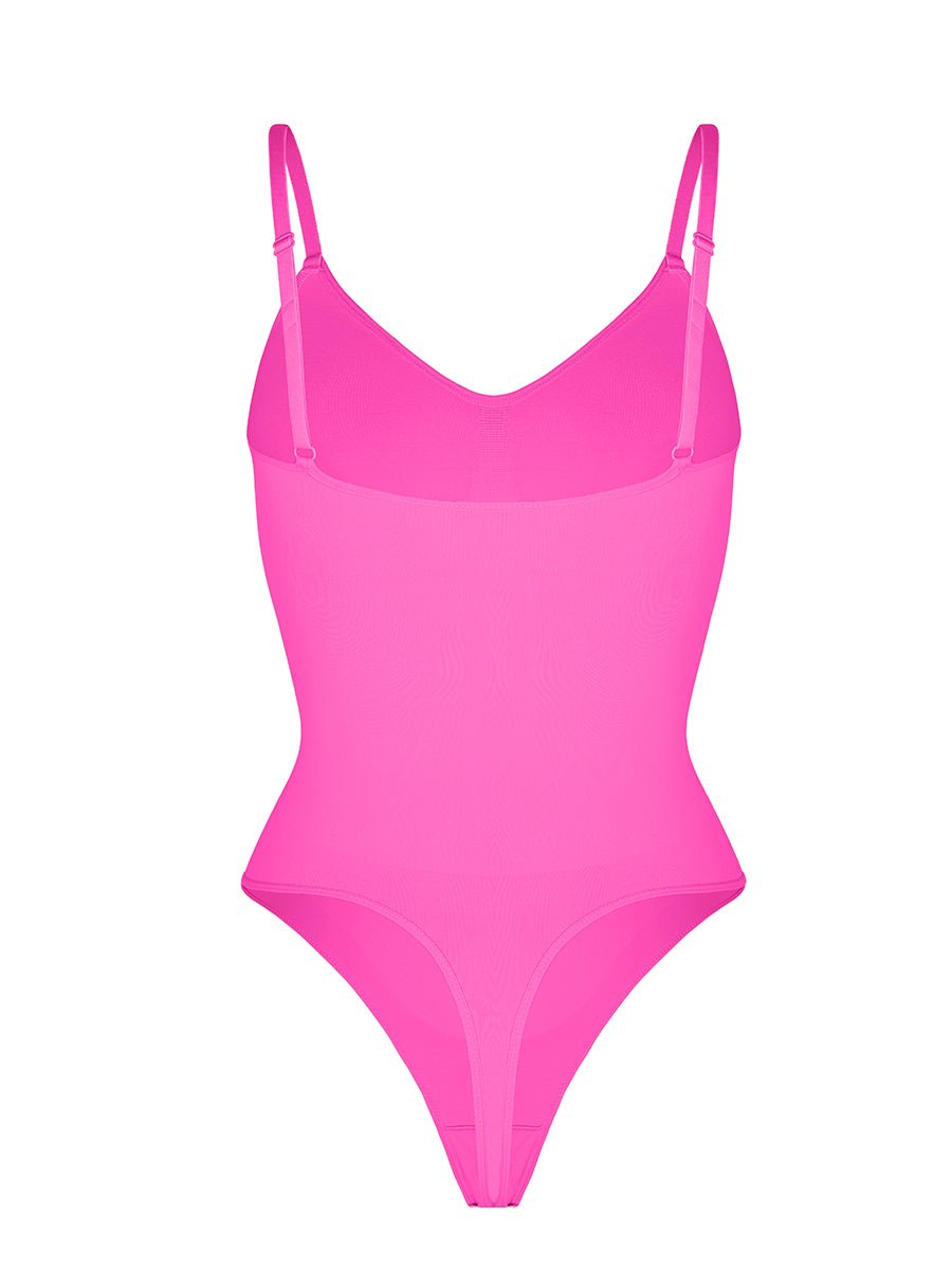 Stefanie - Naadloze Bodysuit String Met Spaghetti Schouderbandjes - Bella Fit™