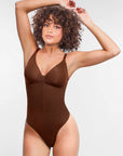 Stefanie Zipper - Naadloos Plunge Bodysuit – Borstondersteuning en Interne Clips - Bella Fit™