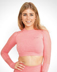 Andrea - Lange Mouw Crop Top - Bella Fit™