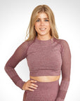 Andrea - Lange Mouw Crop Top - Bella Fit™