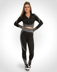 Chelsea - Sport Set Met Ritssluiting En Hoge Taille Legging - Bella Fit™