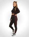 Chelsea - Sport Set Met Ritssluiting En Hoge Taille Legging - Bella Fit™