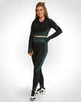 Chelsea - Sport Set Met Ritssluiting En Hoge Taille Legging - Bella Fit™