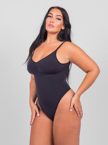 Shapewear that doubles as your next errands 'fit?! *adds to cart* 🛍️ Shop  the 'Base Layers Shaping One Piece' available in black or