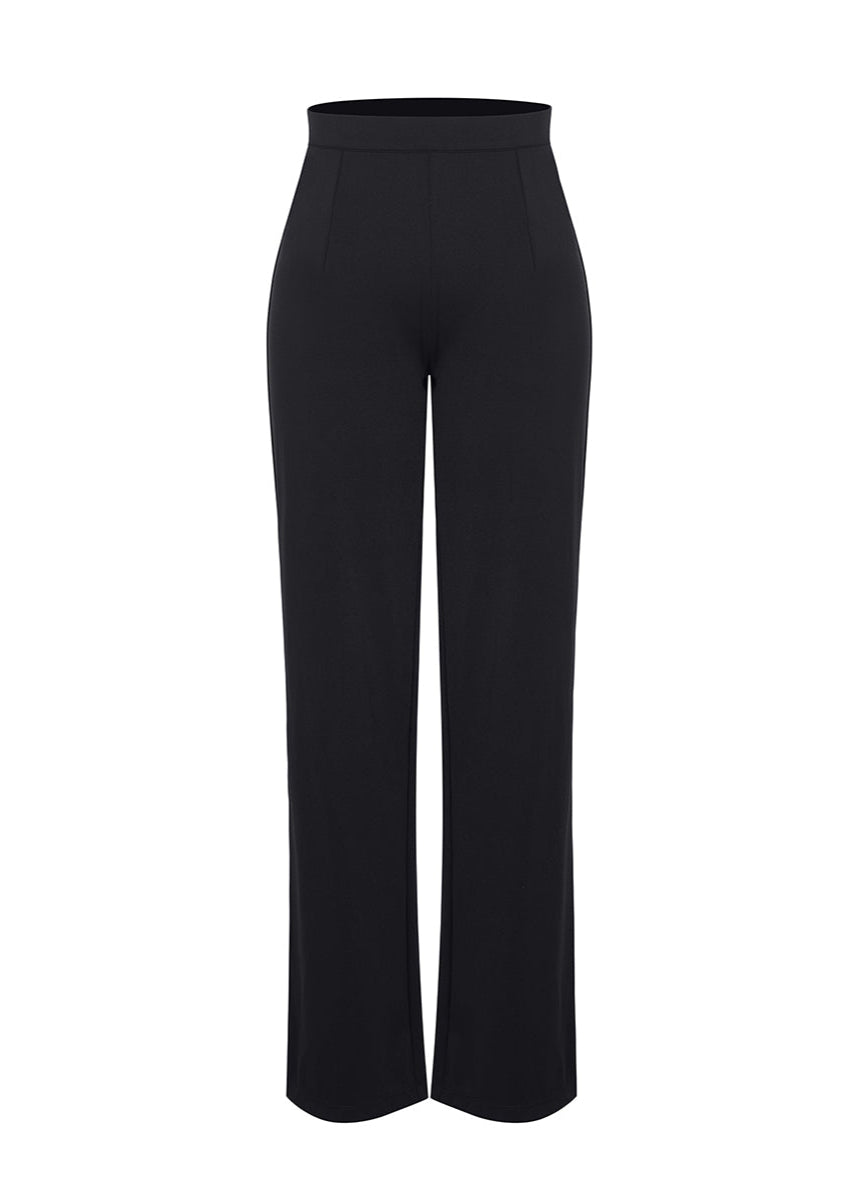 Larisa - High Waist Built-in Shaping Mesh Broek Met Rechte Pijp - Bella Fit™