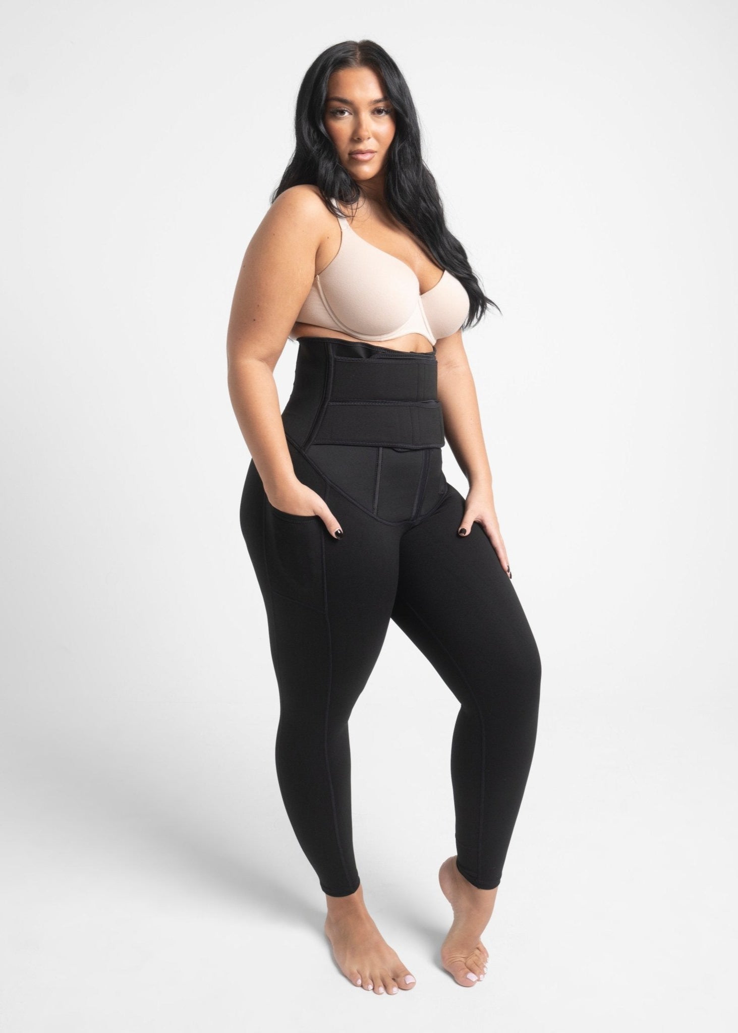 Sofia - Legging Met Waist Trainer En Zweetband - Bella Fit™